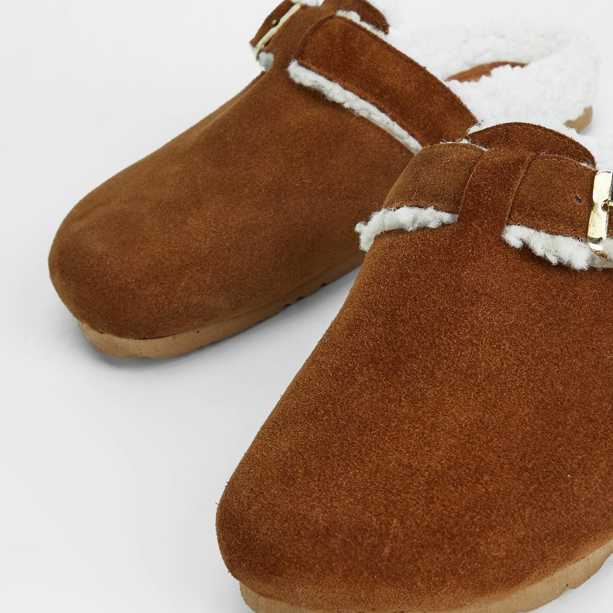 Valmenti Acrux Kadın Tarçın Süet Hakiki Deri Düz Terlik