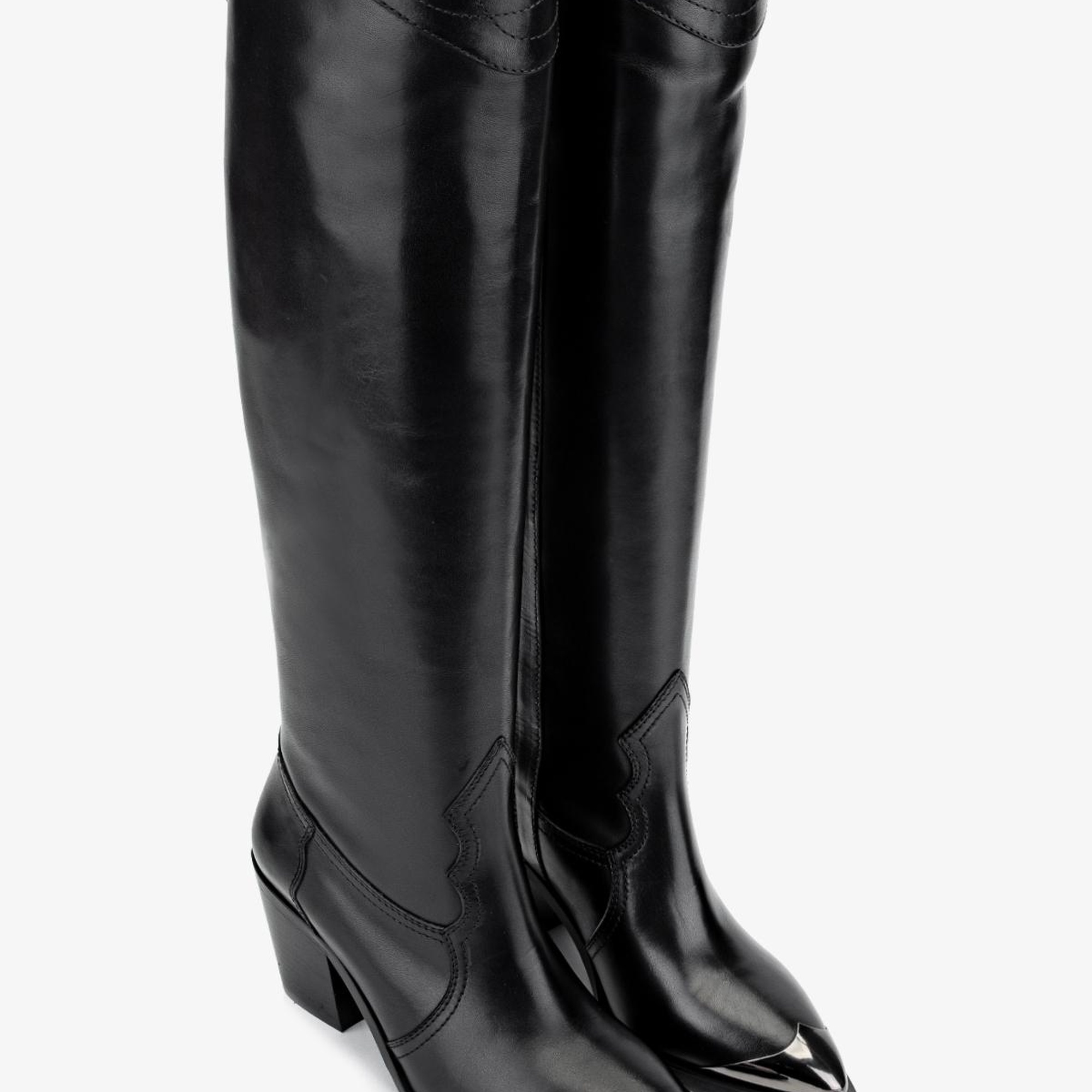 Valmenti Kadın Hakiki Deri Siyah Deri Casual Çizme