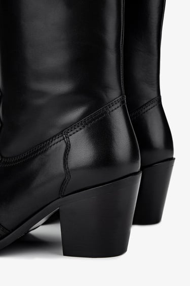  Valmenti Kadın Hakiki Deri Siyah Deri Casual Çizme