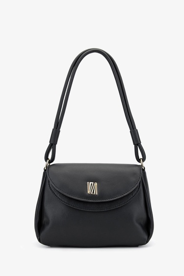  Valmenti Caly Kadın Siyah Hakiki Deri Omuz Çanta