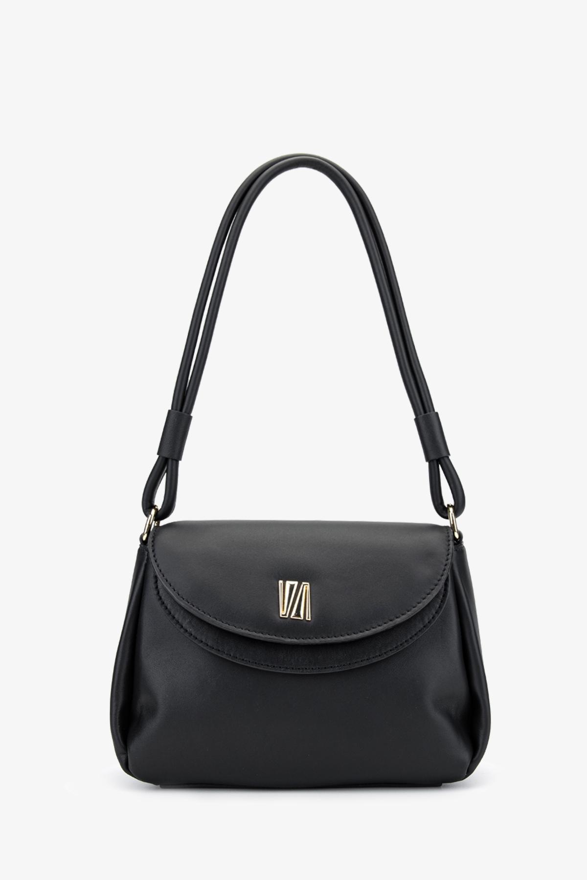  Valmenti Caly Kadın Siyah Hakiki Deri Omuz Çanta