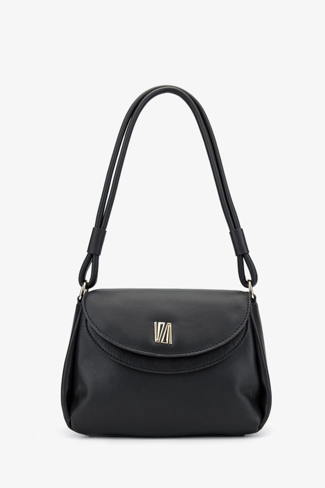  Valmenti Caly Kadın Siyah Hakiki Deri Omuz Çanta