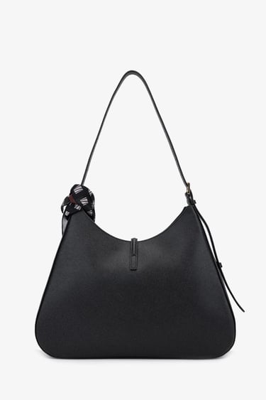  Valmenti Samty Kadın Siyah Hakiki Deri Omuz Çanta