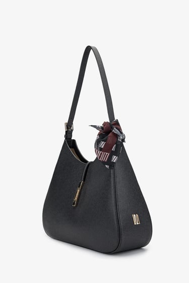  Valmenti Samty Kadın Siyah Hakiki Deri Omuz Çanta