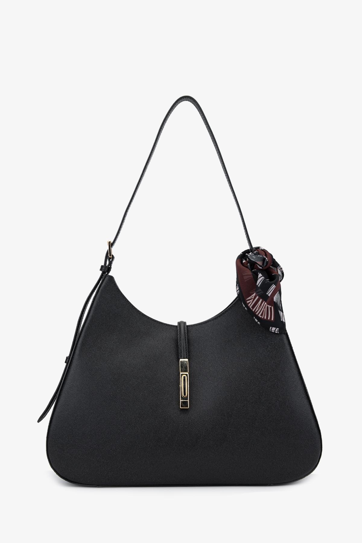  Valmenti Samty Kadın Siyah Hakiki Deri Omuz Çanta