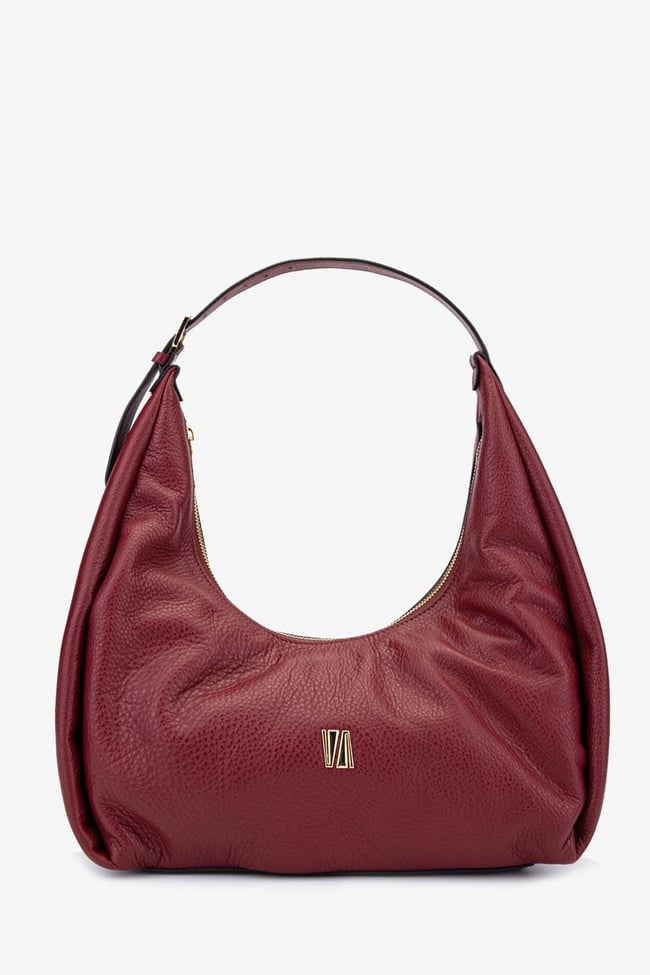  Valmenti Hakky Kadın Bordo Hakiki Deri Omuz Çanta