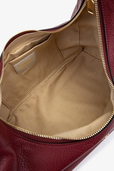  Valmenti Hakky Kadın Bordo Hakiki Deri Omuz Çanta