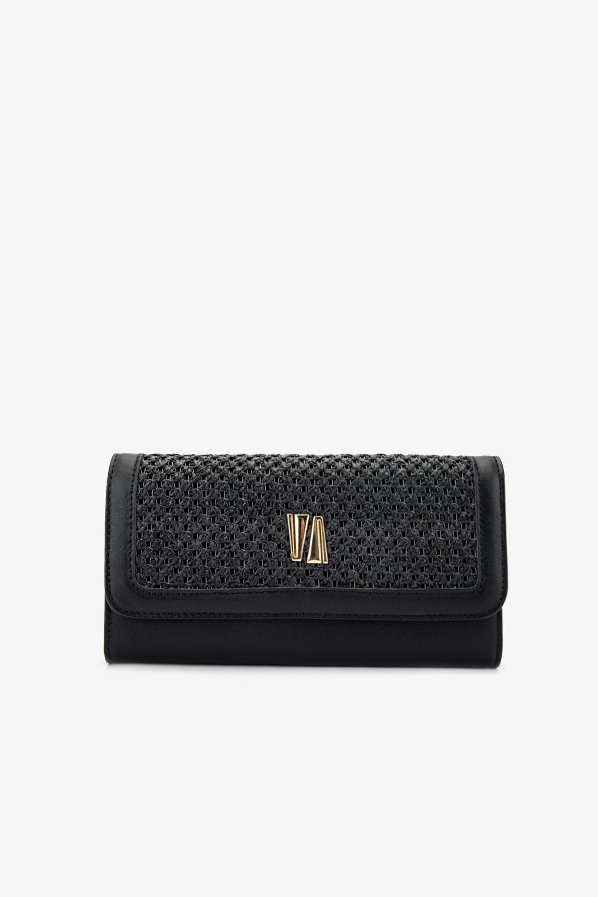  Valmenti Kadın Deri Hasır Cüzdan Cuzdan