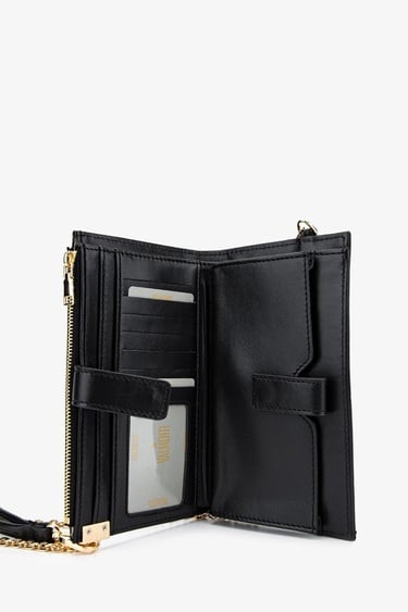  Valmenti Janti Kadın Siyah Hakiki Deri El Çantası