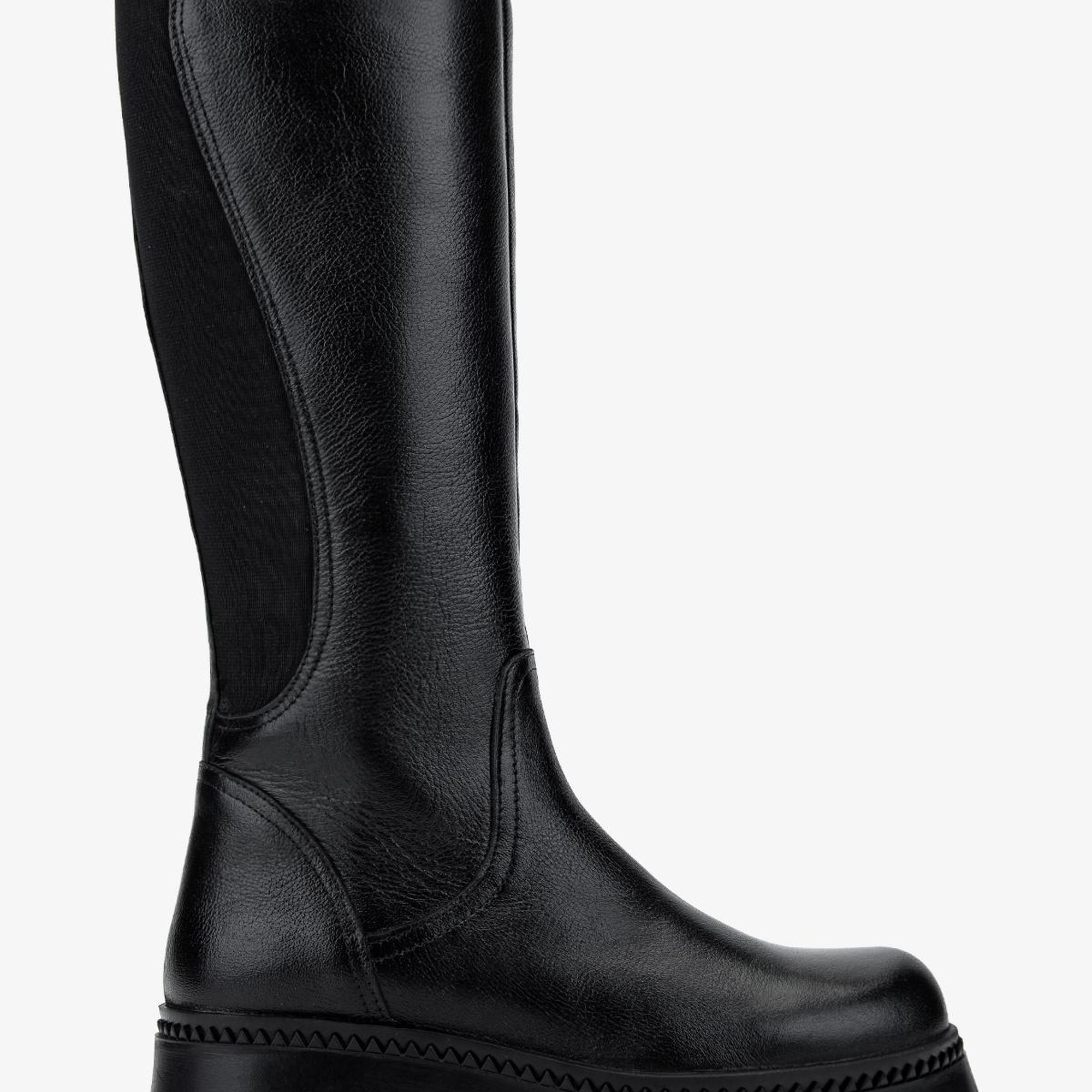 Valmenti Kadın Hakiki Deri Siyah Floter Casual Çizme