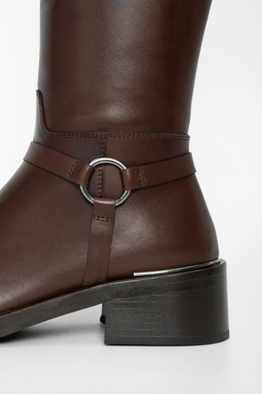  Valmenti Shaula Kadın Kahve DR Hakiki Deri Çizme