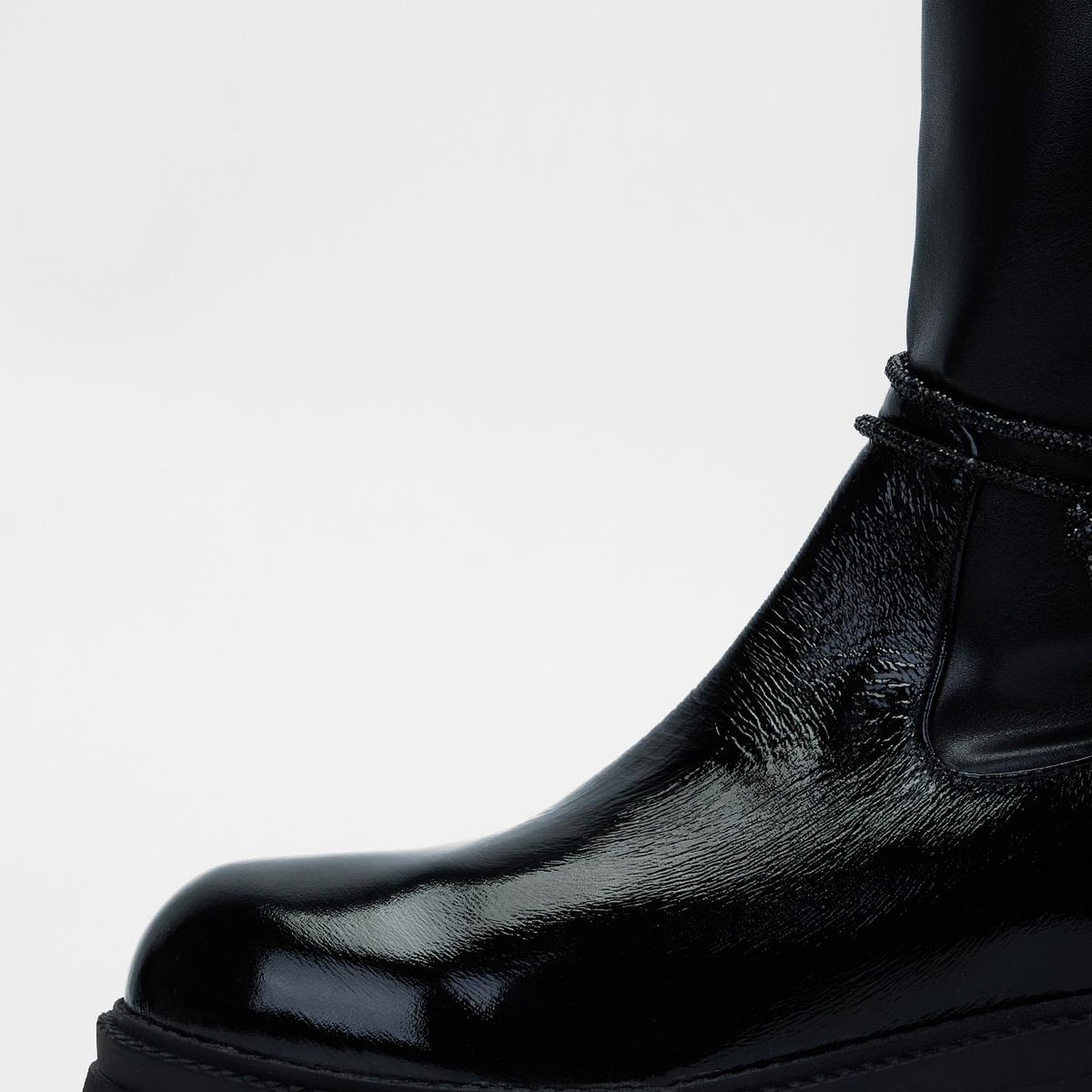 Valmenti Kadın Siyah Hakiki Deri Çizme