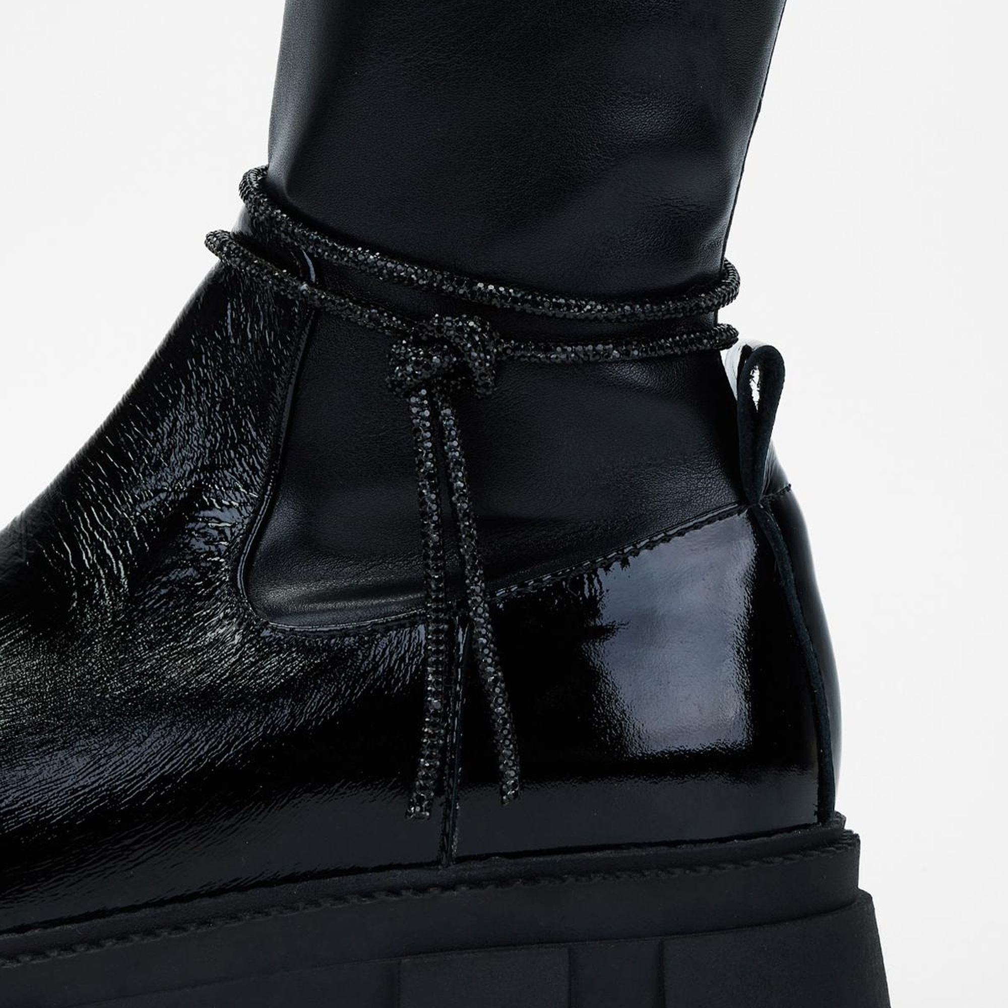 Valmenti Kadın Siyah Hakiki Deri Çizme