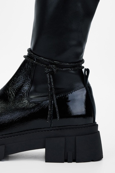  Valmenti Kadın Siyah Hakiki Deri Çizme