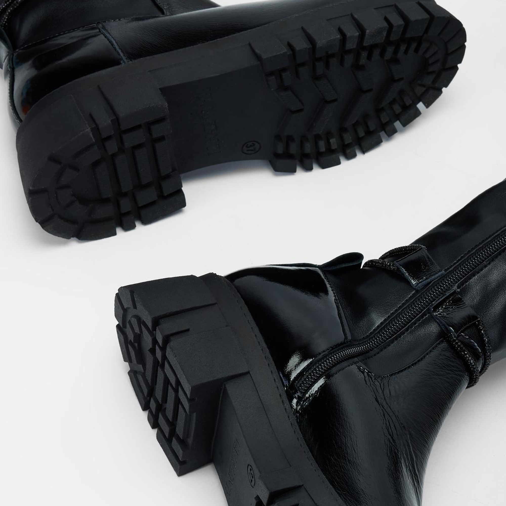 Valmenti Kadın Siyah Hakiki Deri Çizme