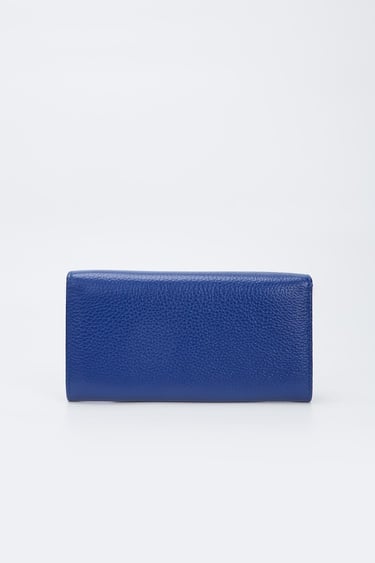  Valmenti Kadın Saks Mavi Hakiki Deri GÜNLÜK Cuzdan,Kartlık,Anahtarlık