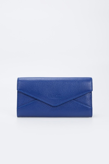  Valmenti Kadın Saks Mavi Hakiki Deri GÜNLÜK Cuzdan,Kartlık,Anahtarlık