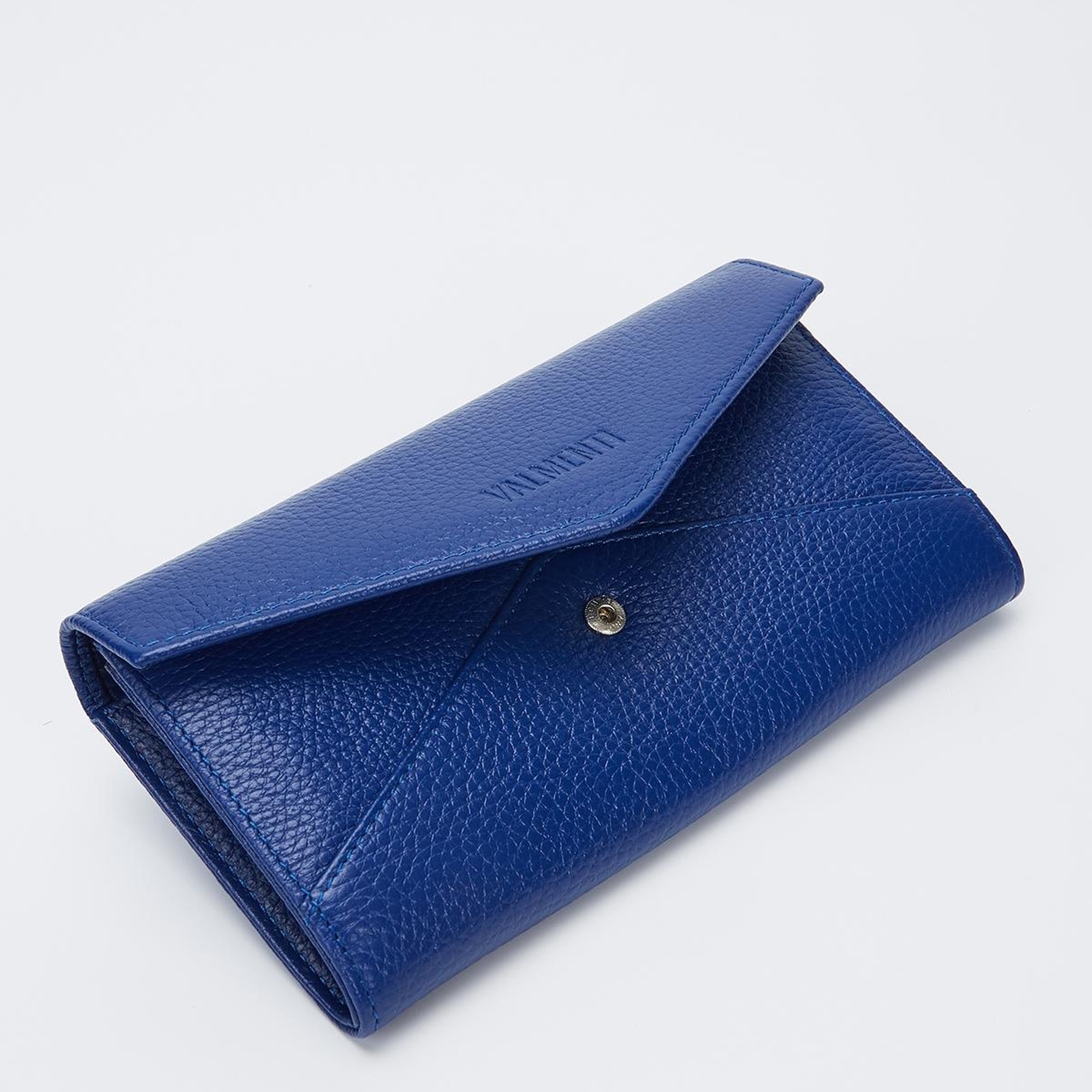 Valmenti Kadın Saks Mavi Hakiki Deri GÜNLÜK Cuzdan,Kartlık,Anahtarlık