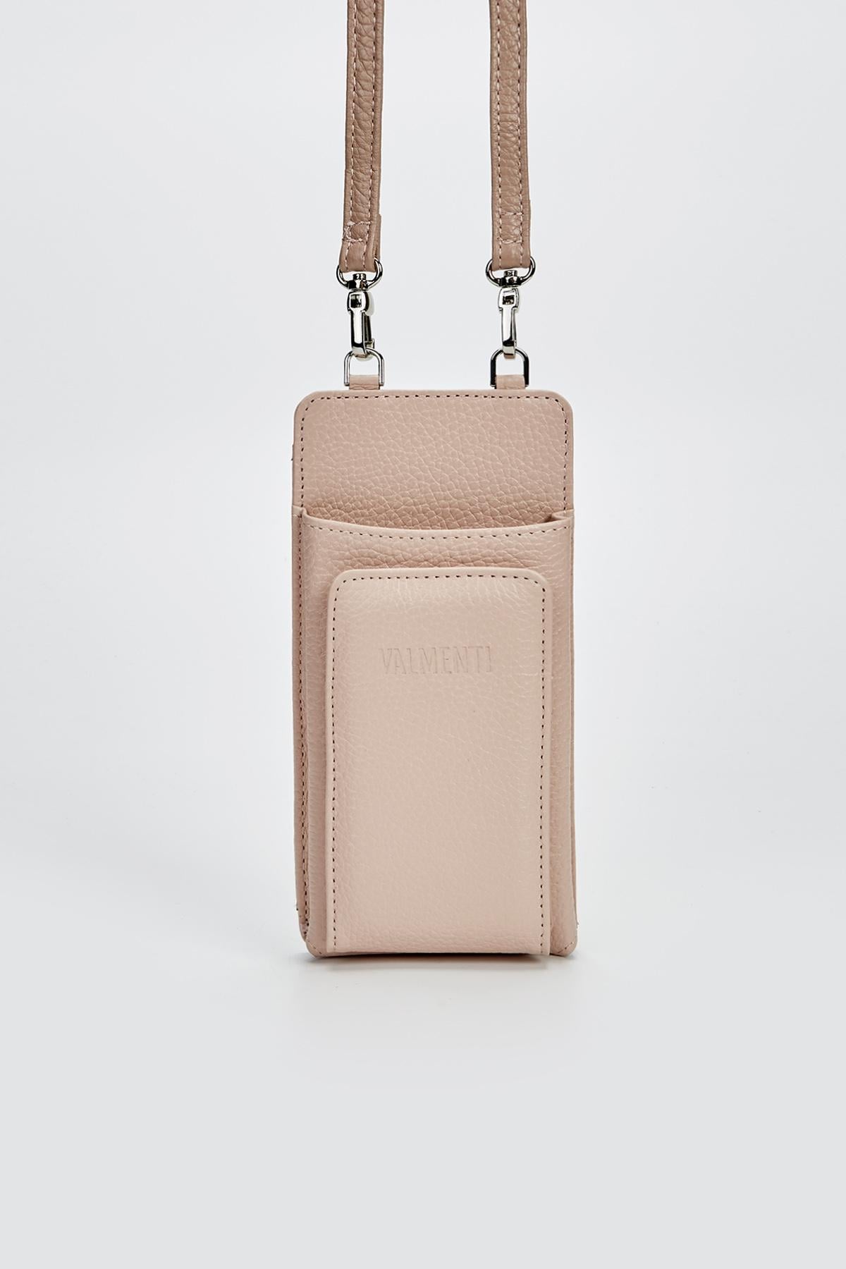  Valmenti Kadın Pudra Hakiki Deri GÜNLÜK Cuzdan,Kartlık,Anahtarlık