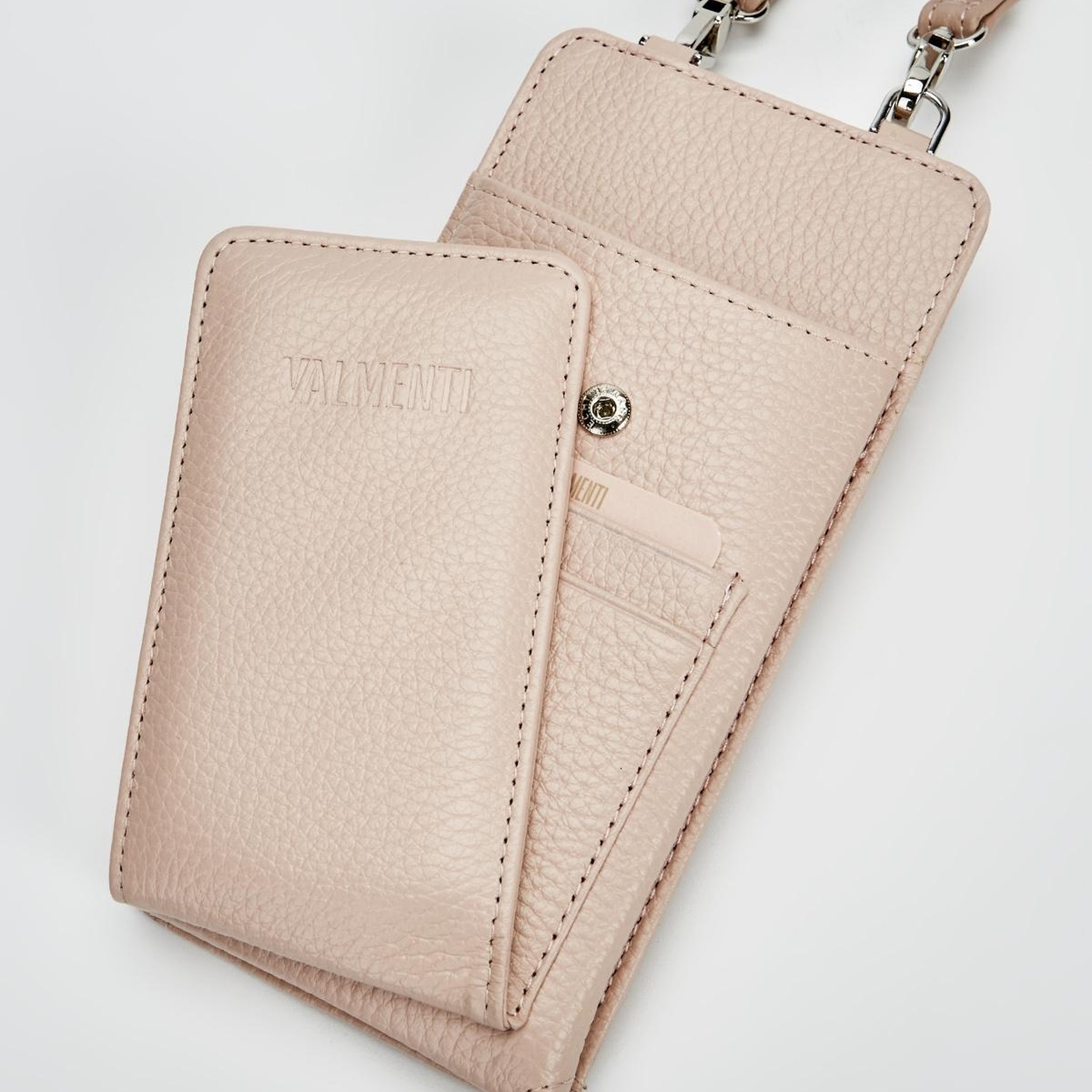 Valmenti Kadın Pudra Hakiki Deri GÜNLÜK Cuzdan,Kartlık,Anahtarlık