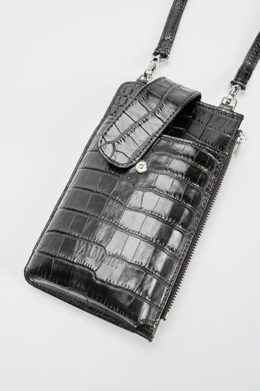  Valmenti Kadın Siyah Kroko Hakiki Deri Cuzdan,Kartlık,Anahtarlık