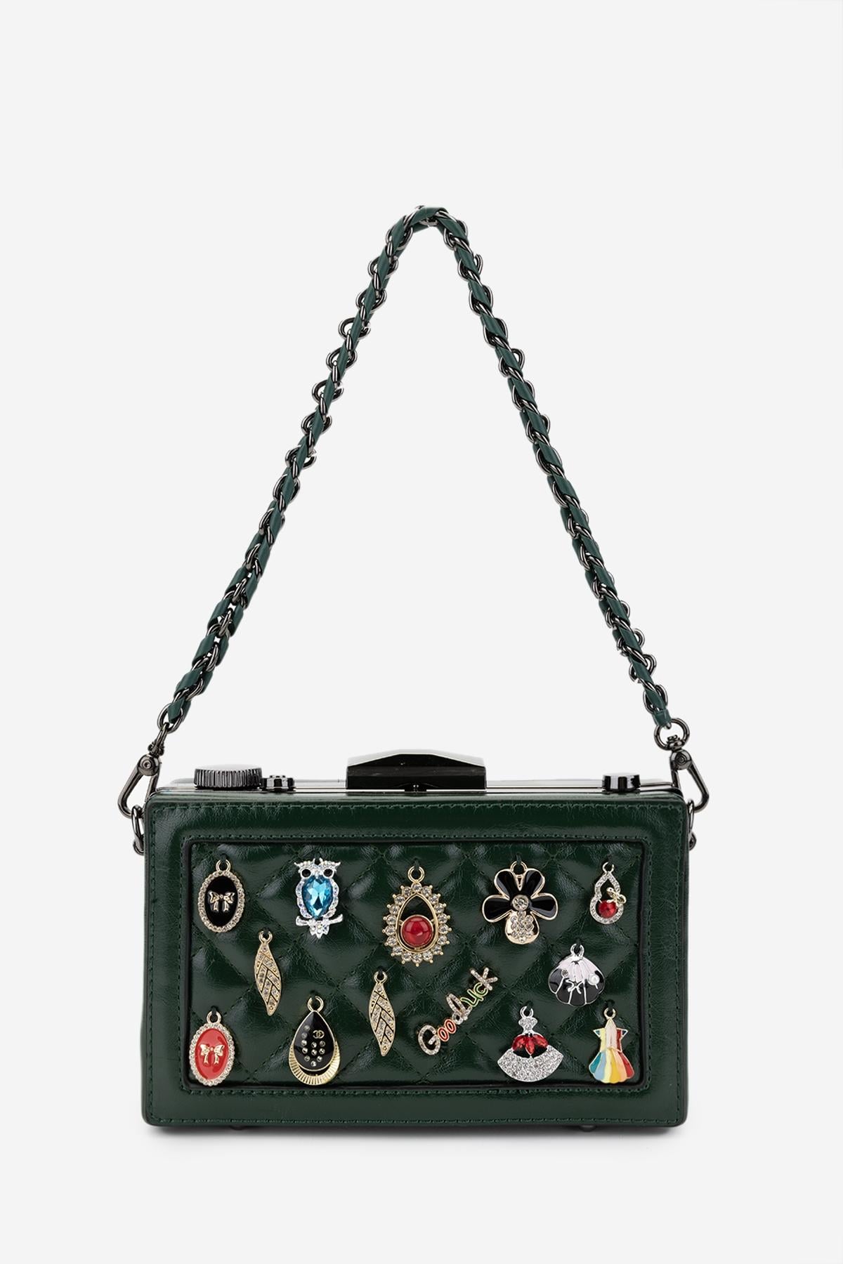  Valmenti Kadın Vegan Yeşil Omuz Çanta