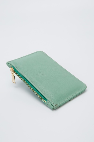  Valmenti Kadın Mint Hakiki Deri GÜNLÜK Cuzdan,Kartlık,Anahtarlık