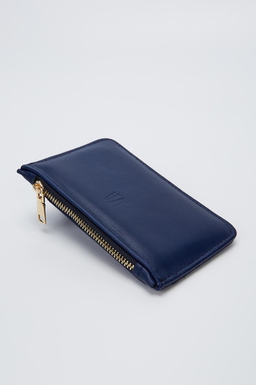  Valmenti Kadın Lacivert Hakiki Deri GÜNLÜK Cuzdan,Kartlık,Anahtarlık