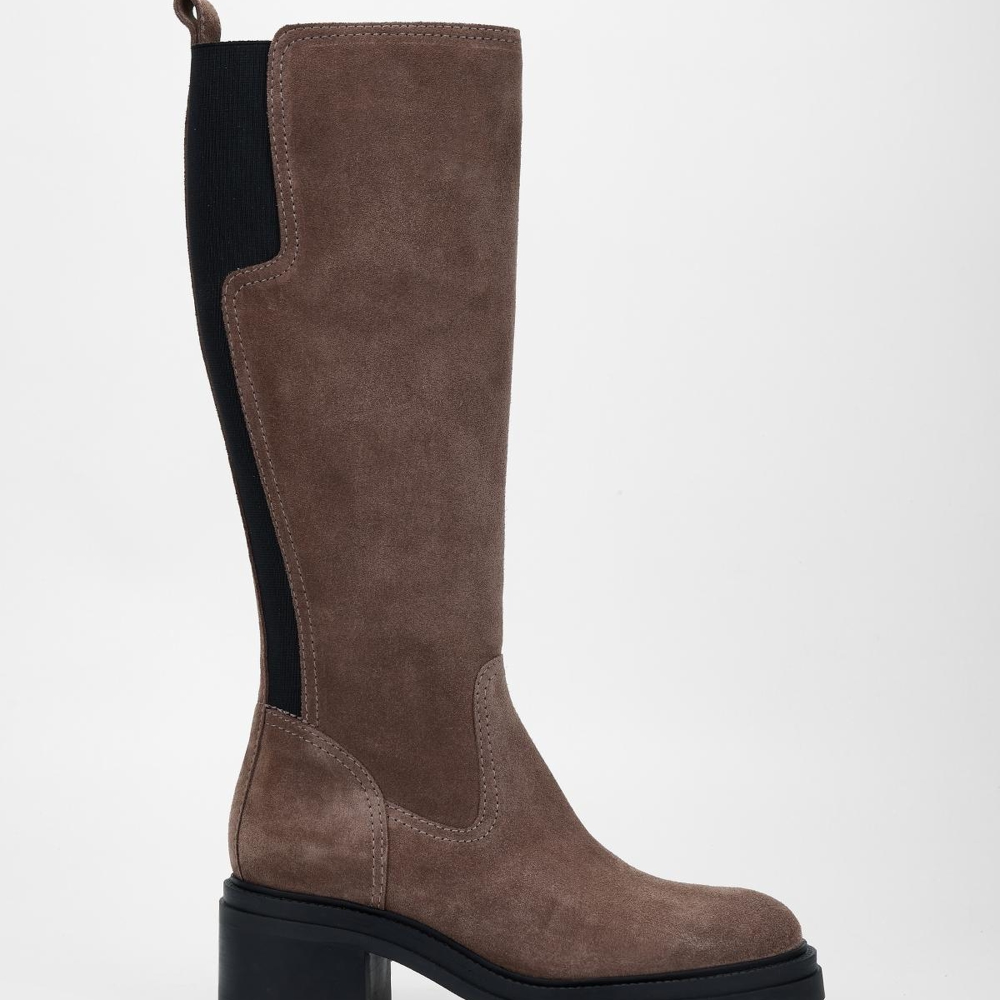 Valmenti Kadın Vizon Süet Hakiki Deri Çizme