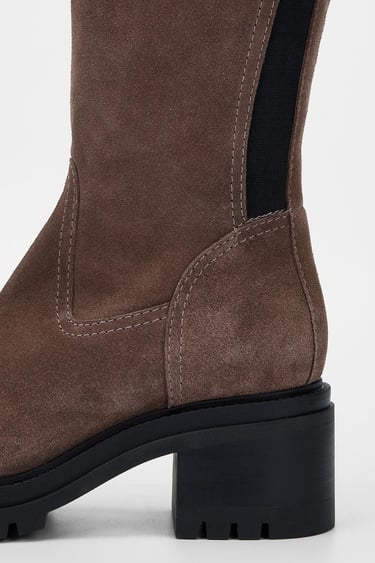  Valmenti Kadın Vizon Süet Hakiki Deri Çizme