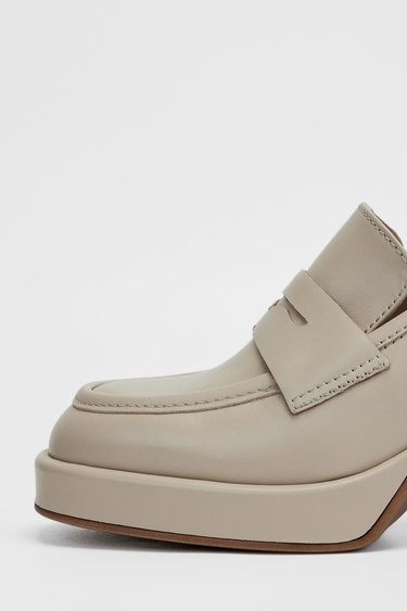  Valmenti Kadın Bej Hakiki Deri Topuklu Ayakkabı