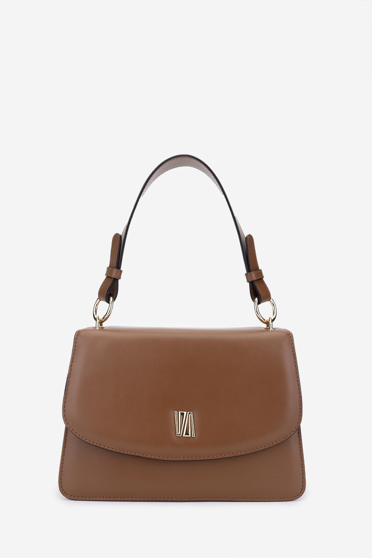  Valmenti Rizy Kadın Taba Hakiki Deri Omuz Çanta