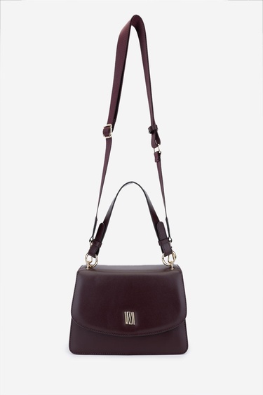  Valmenti Rizy Kadın Bordo Hakiki Deri Omuz Çanta