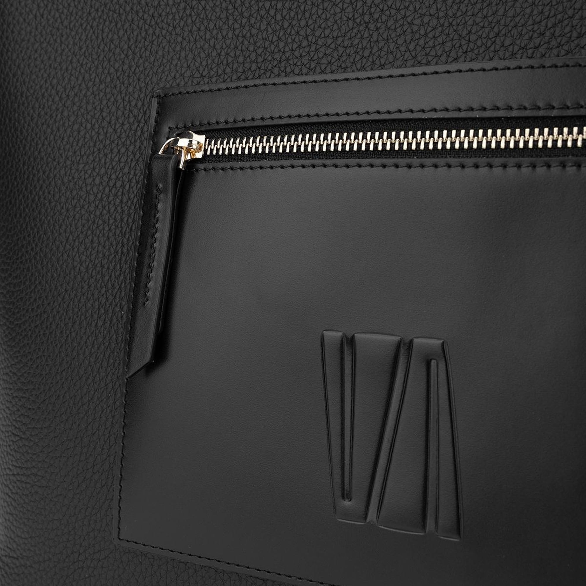 Valmenti Cool Kadın Siyah/Siyah Hakiki Deri Kol Çantası