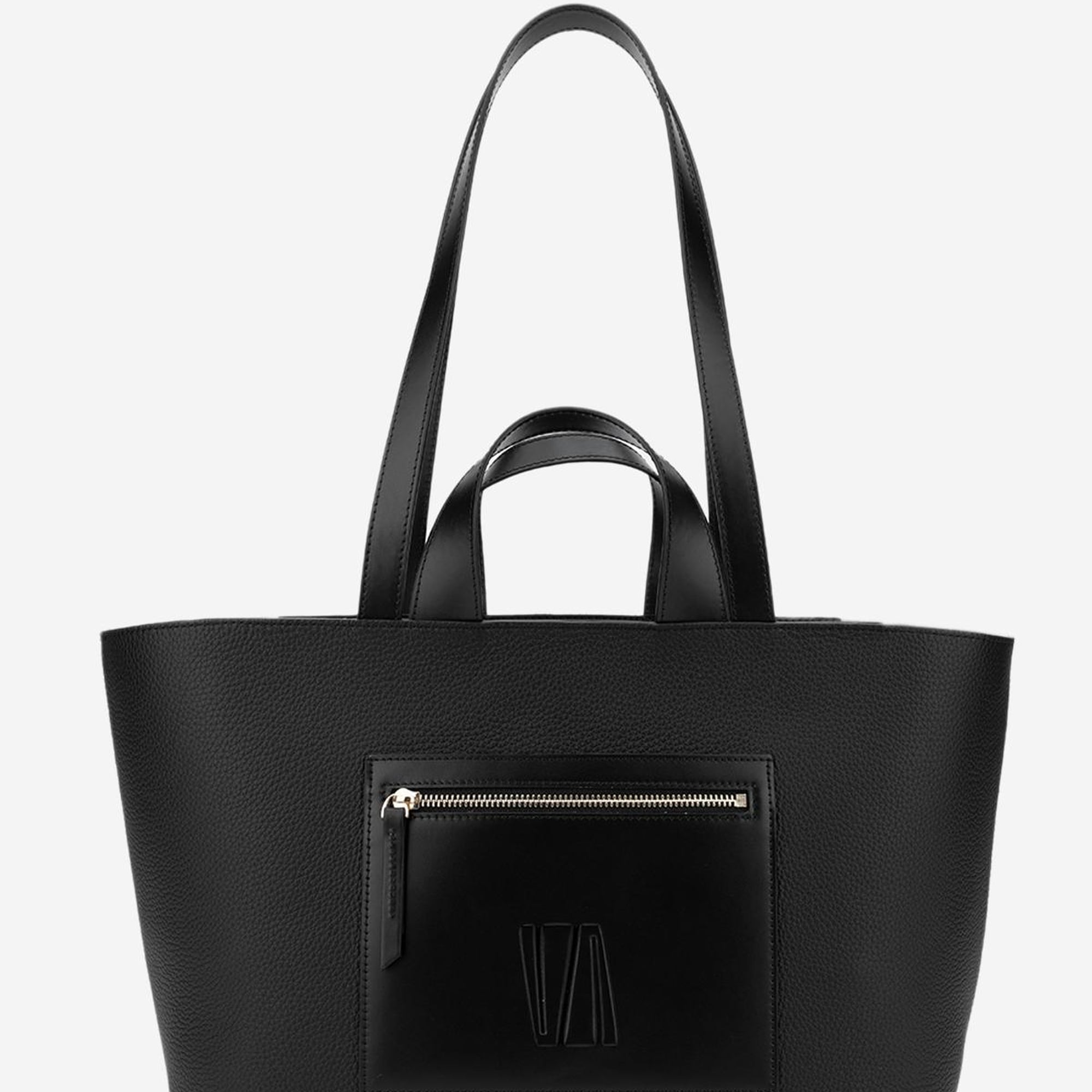 Valmenti Cool Kadın Siyah/Siyah Hakiki Deri Kol Çantası