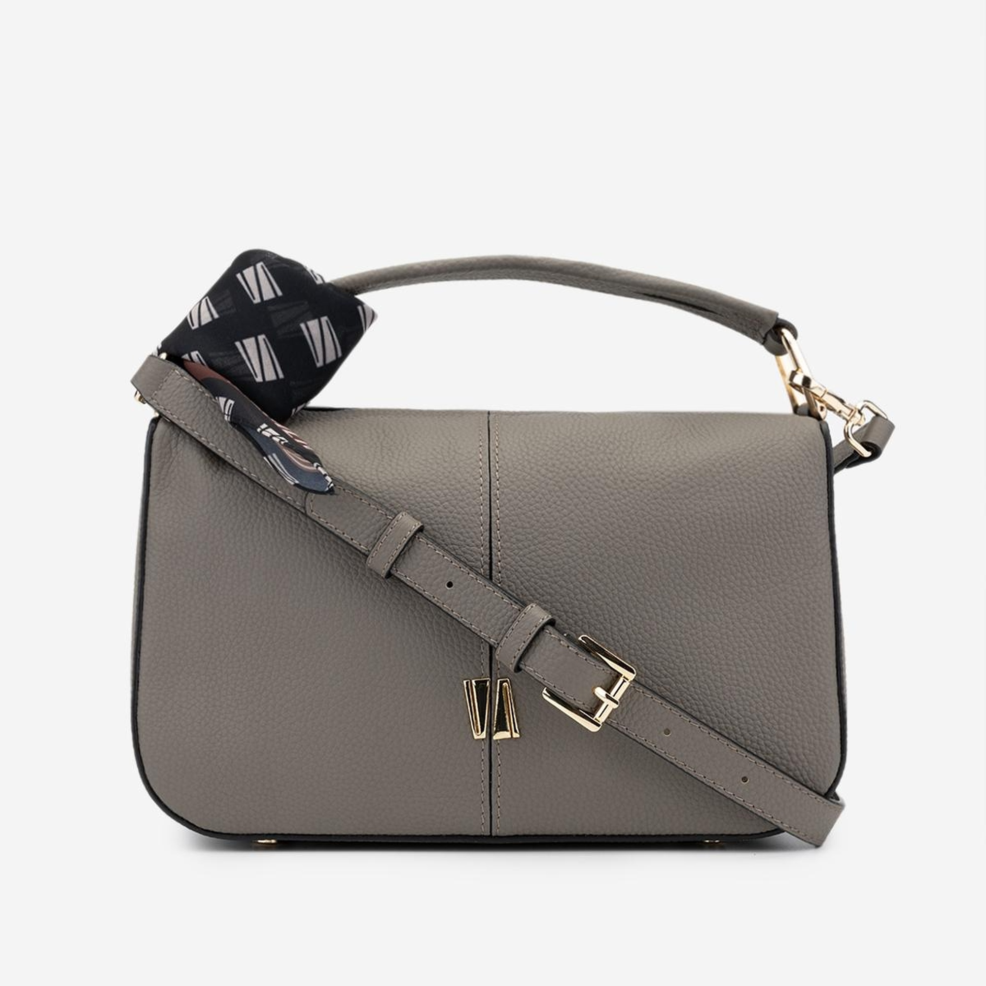 Valmenti Termo Kadın Gri Hakiki Deri Omuz Çanta