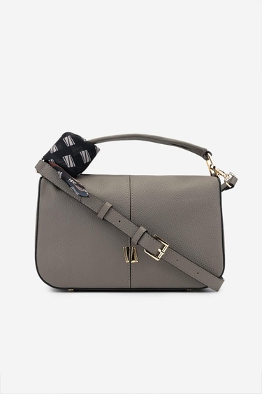  Valmenti Termo Kadın Gri Hakiki Deri Omuz Çanta