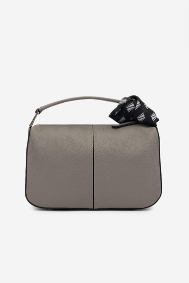  Valmenti Termo Kadın Gri Hakiki Deri Omuz Çanta