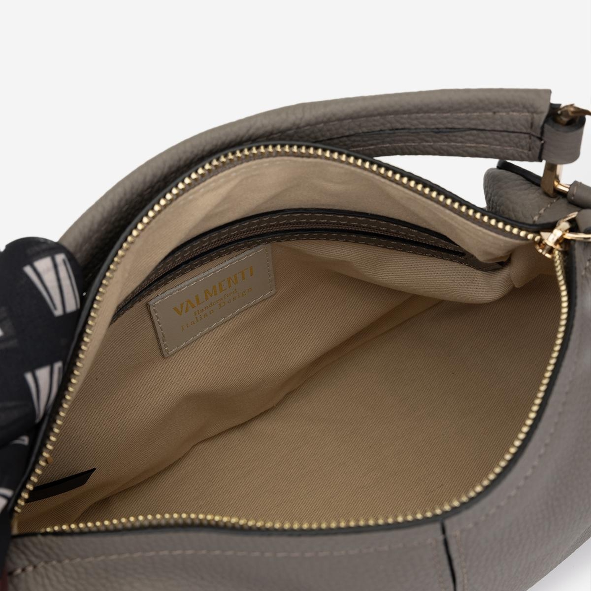 Valmenti Termo Kadın Gri Hakiki Deri Omuz Çanta