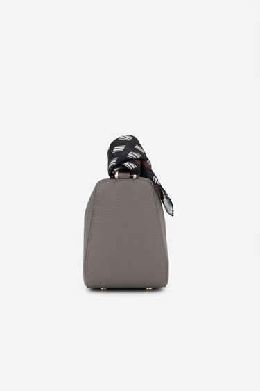  Valmenti Termo Kadın Gri Hakiki Deri Omuz Çanta