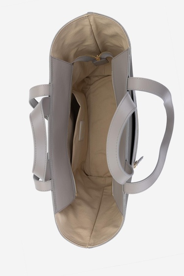  Valmenti Cool Kadın Gri Hakiki Deri Kol Çantası