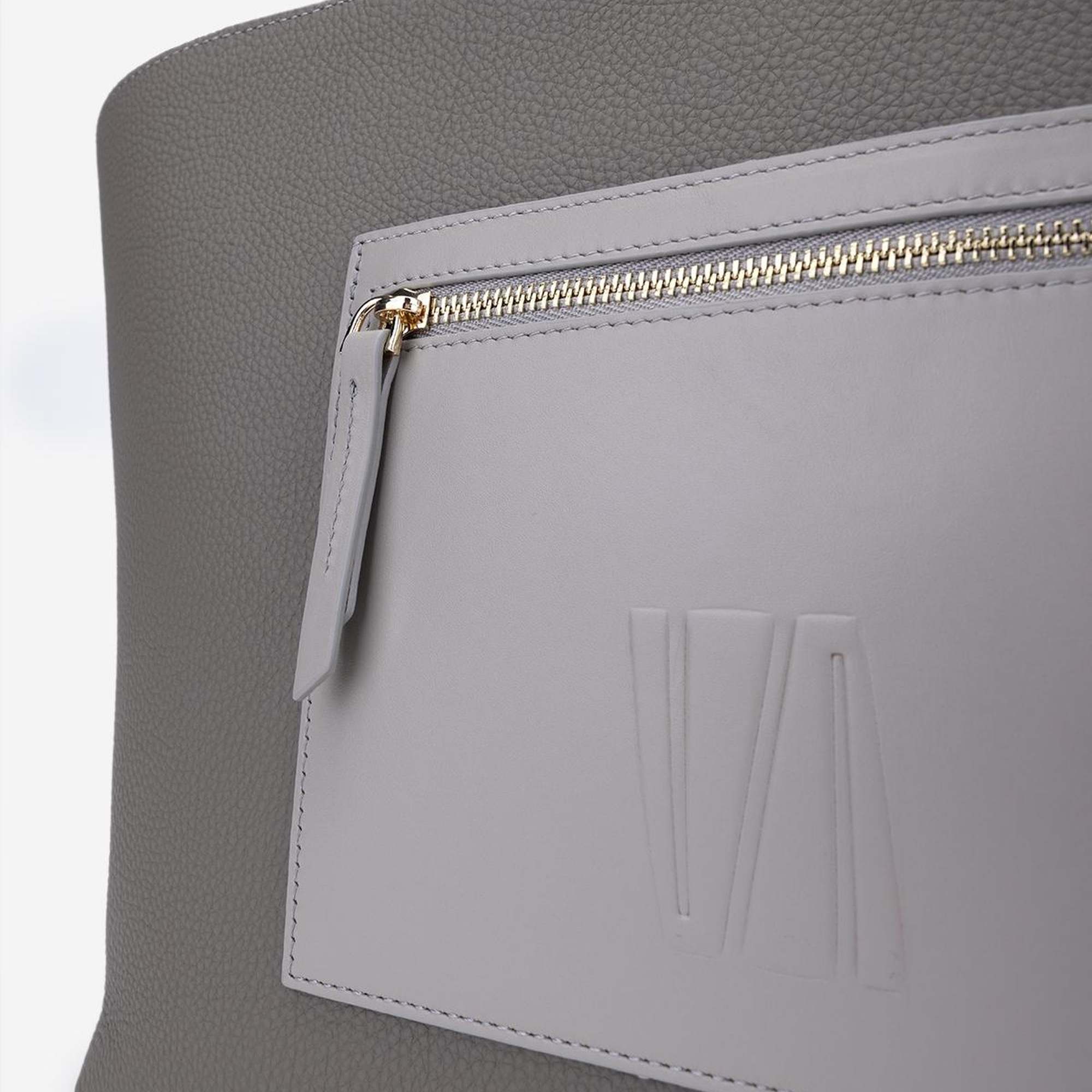 Valmenti Cool Kadın Gri Hakiki Deri Kol Çantası