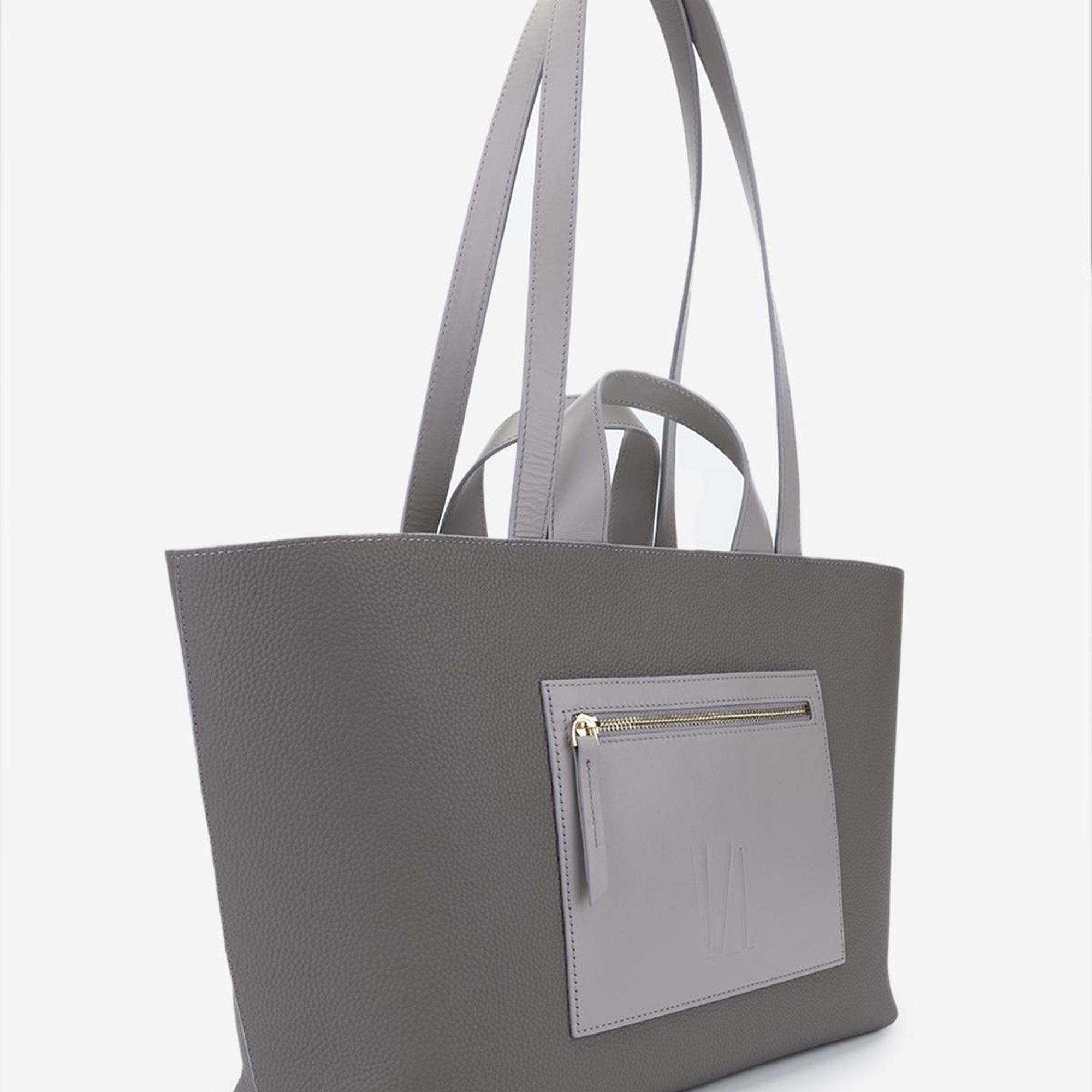 Valmenti Cool Kadın Gri Hakiki Deri Kol Çantası