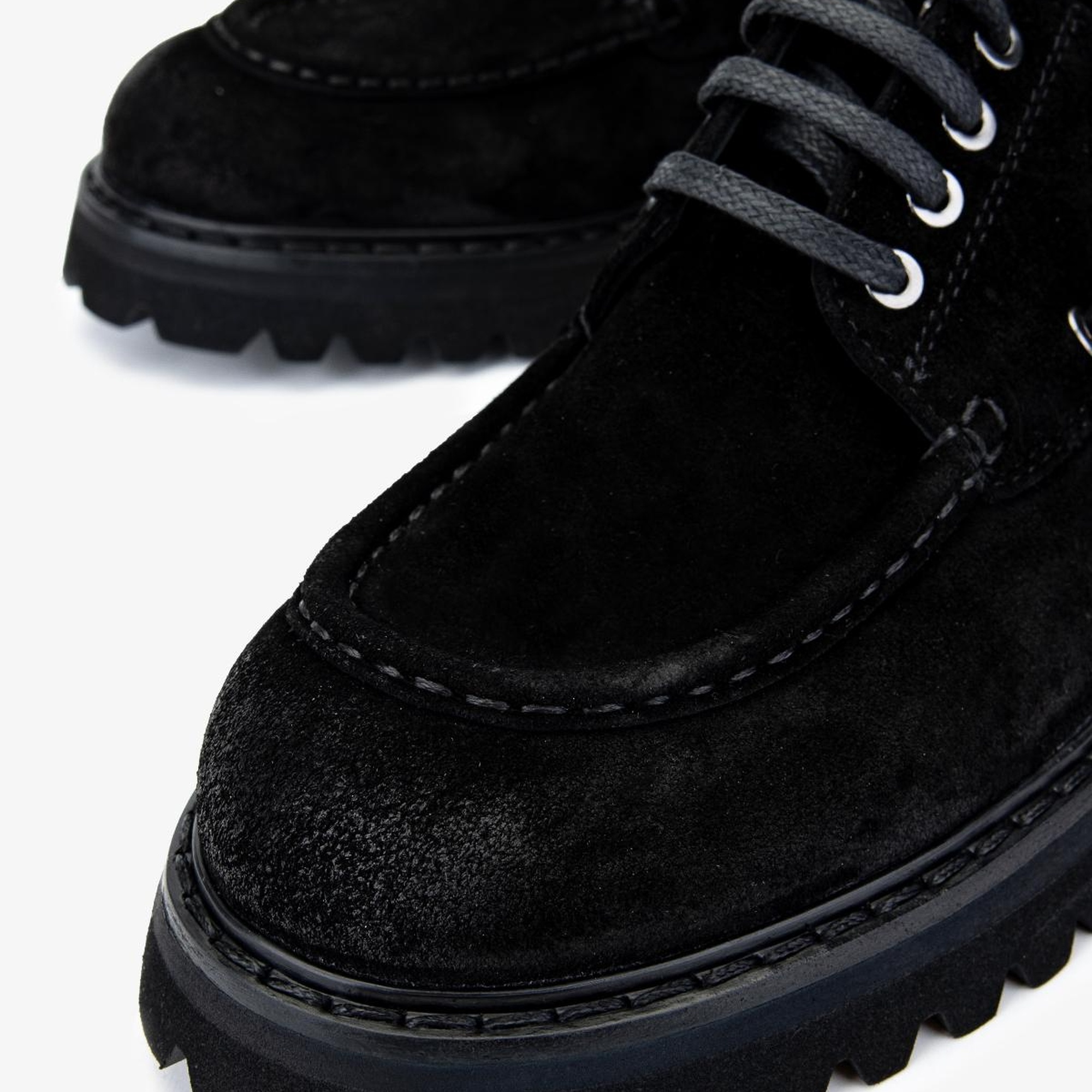 Valmenti Erkek Süet Deri Siyah Süet Casual Ayakkabı