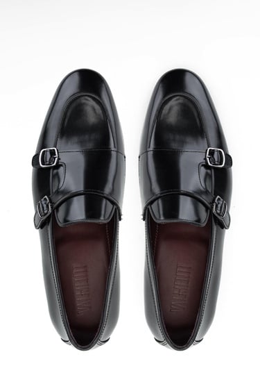  Valmenti Laura Erkek Siyah Açma Hakiki Deri Klasik Ayakkabı