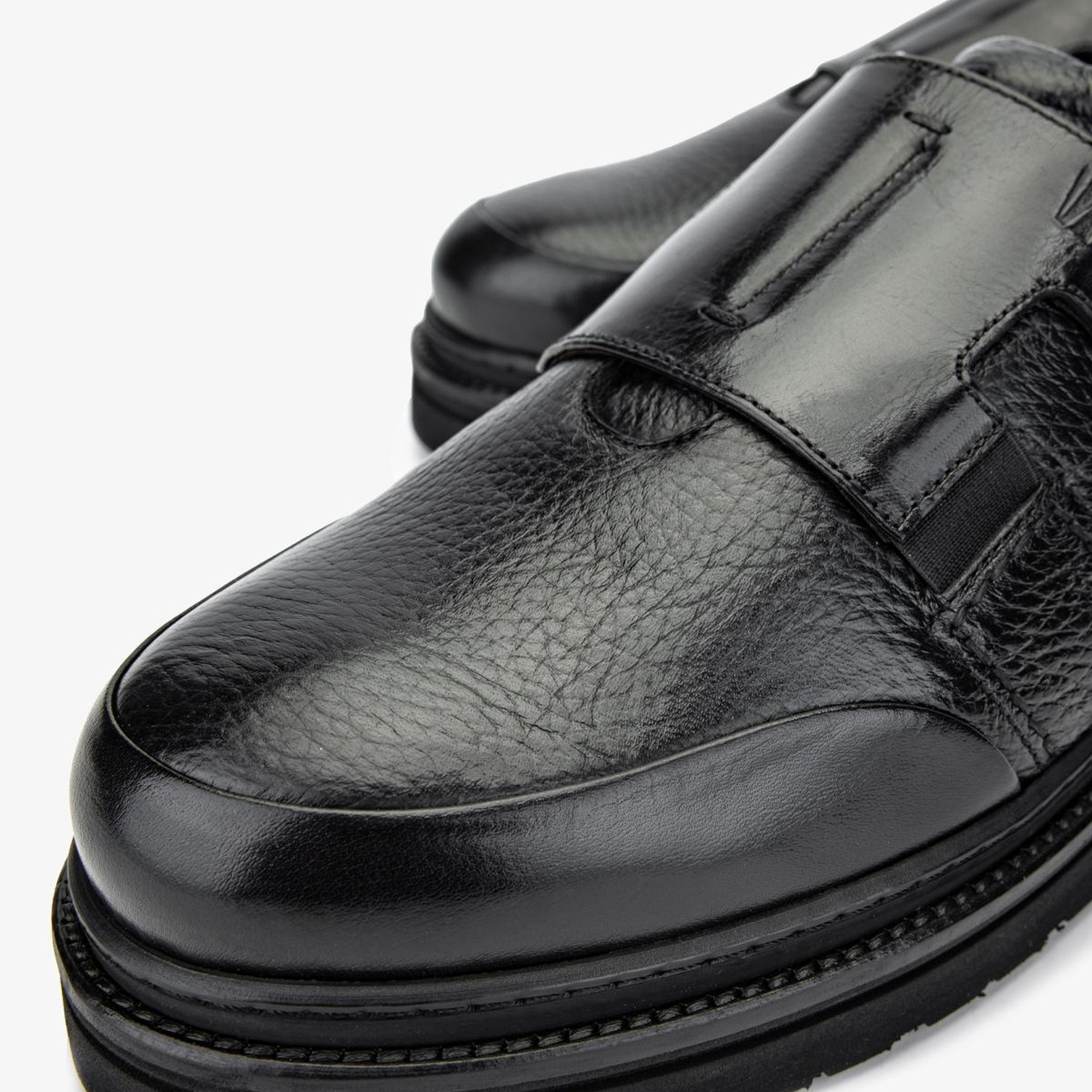 Valmenti Erkek Hakiki Deri Siyah Günlük Ayakkabı