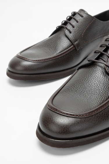  Valmenti Erkek Kahverengi Hakiki Deri Casual Ayakkabı