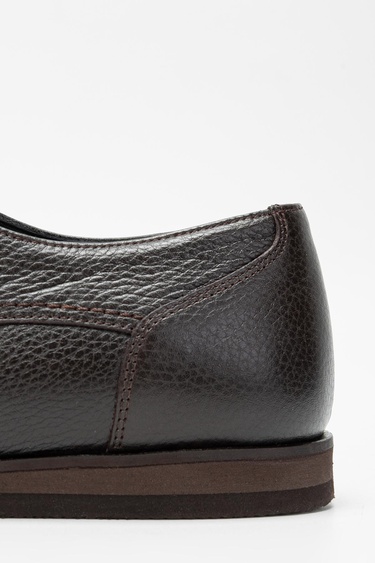  Valmenti Erkek Kahverengi Hakiki Deri Casual Ayakkabı