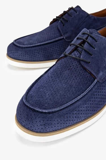  Valmenti Major Erkek Lacivert Süet Hakiki Deri Casual Ayakkabı
