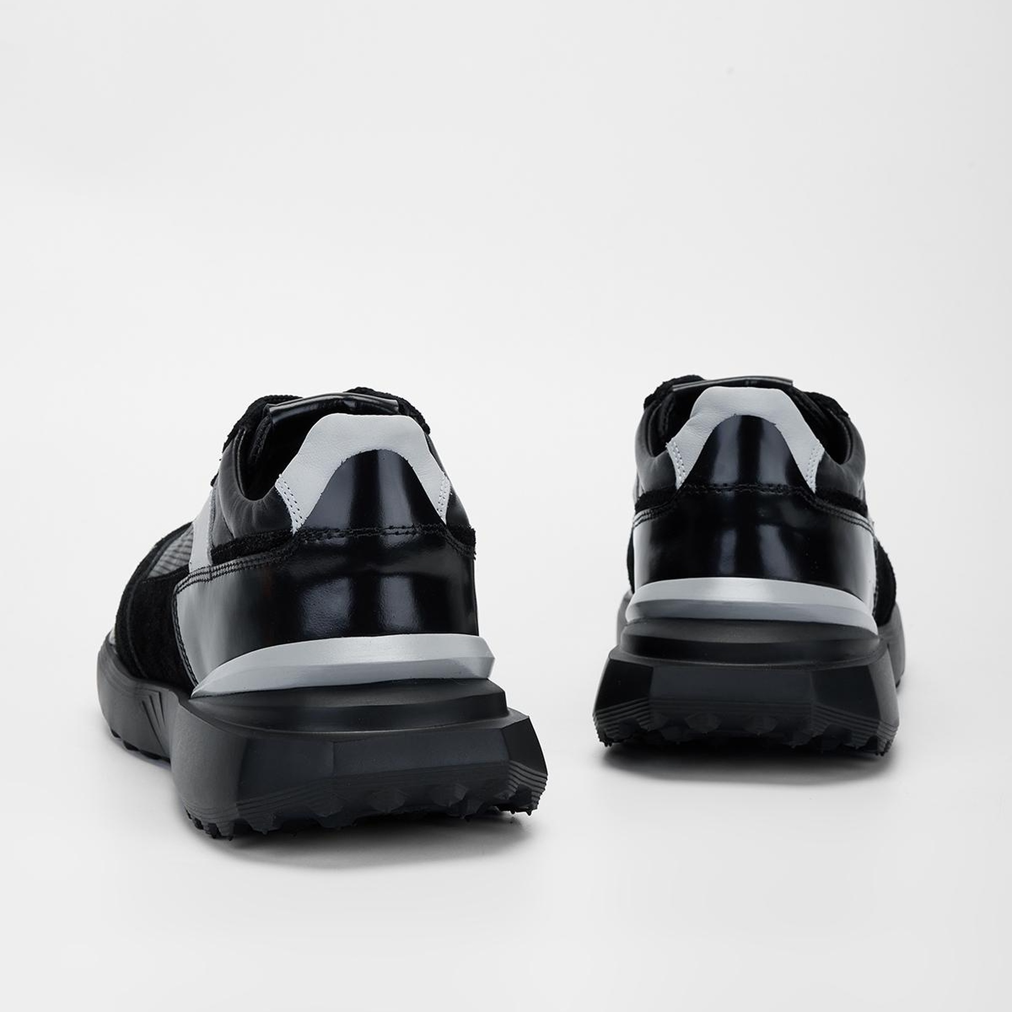 Valmenti Erkek Siyah\Gri Hakiki Deri Sneakers & Spor Ayakkabı